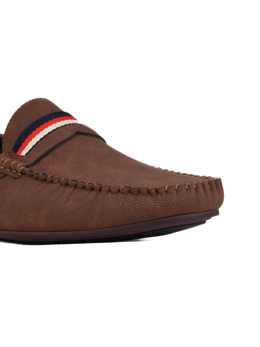 Men Tan Textured Driving Shoes