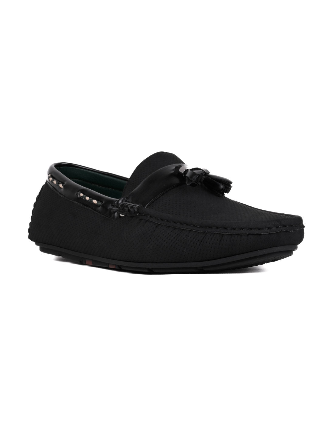 Men, Men Footwear, Black Driving Shoes