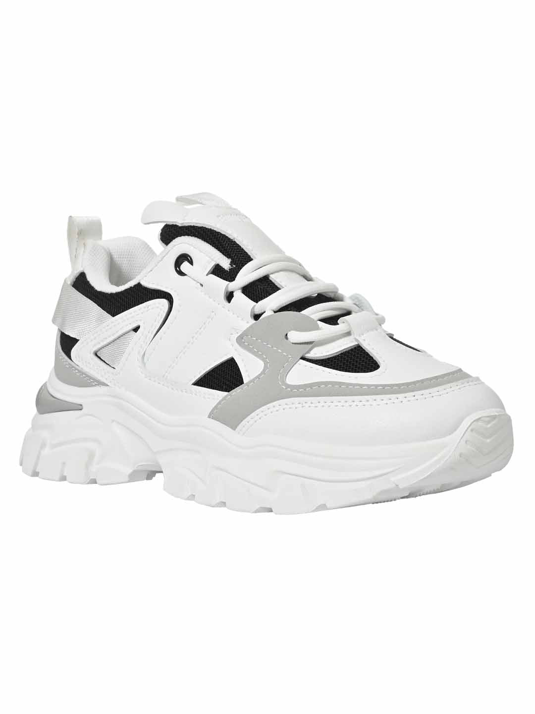 Footwear, Women Footwear, WHITE & BLACK, Casual Sneaker