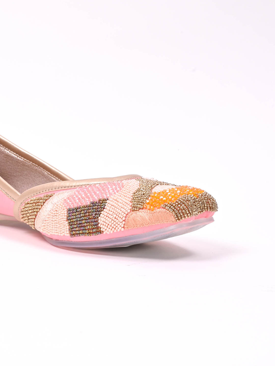 Women, Women Footwear, Pink Mojaris