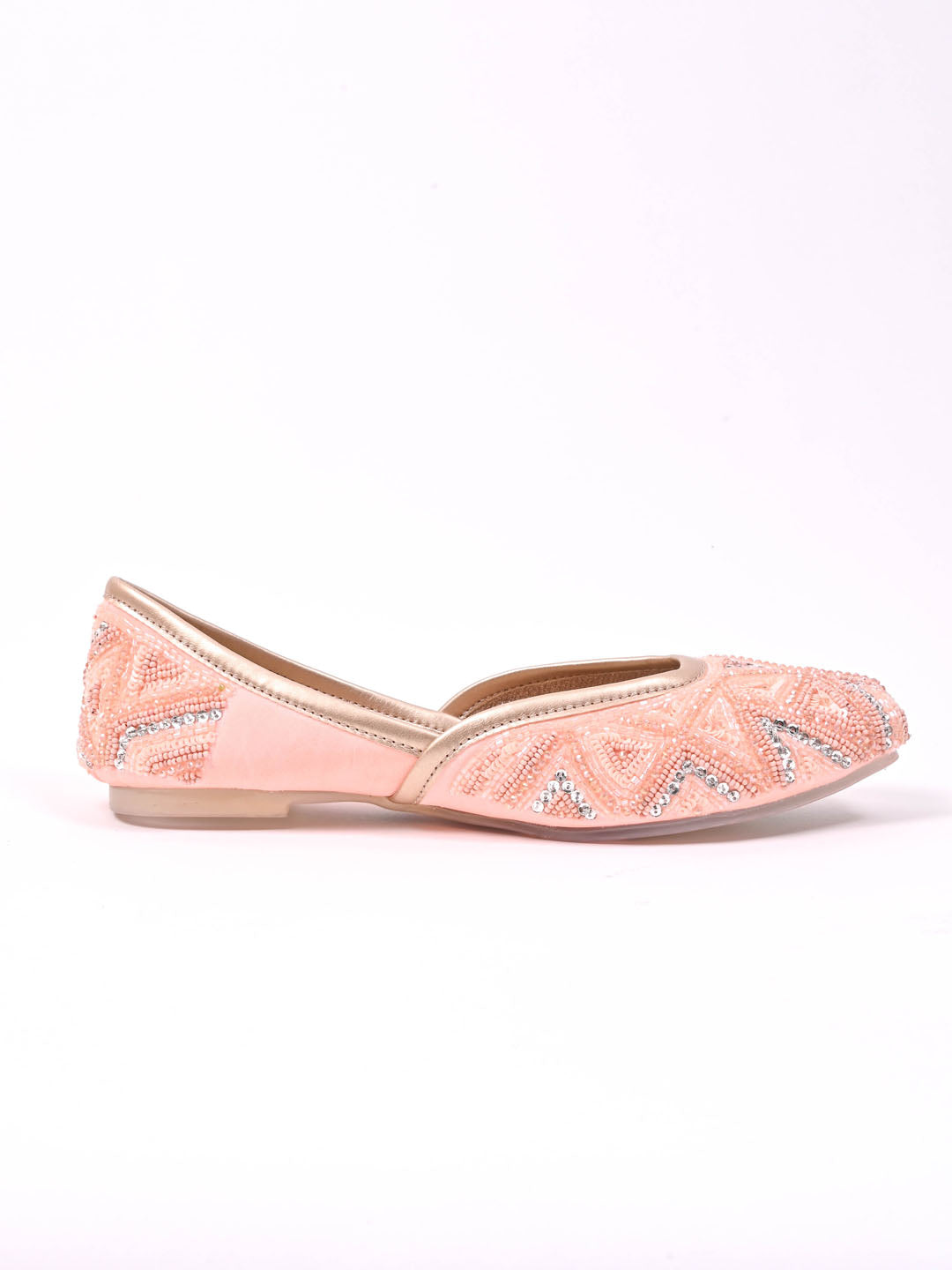 Women, Women Footwear, Pink Mojaris