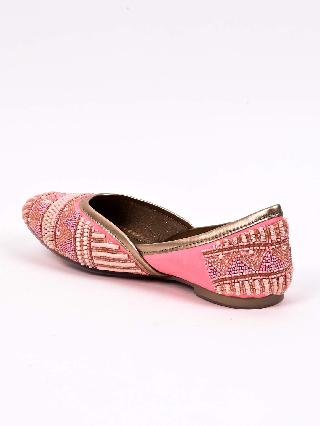 Women, Women Footwear, Pink Mojaris