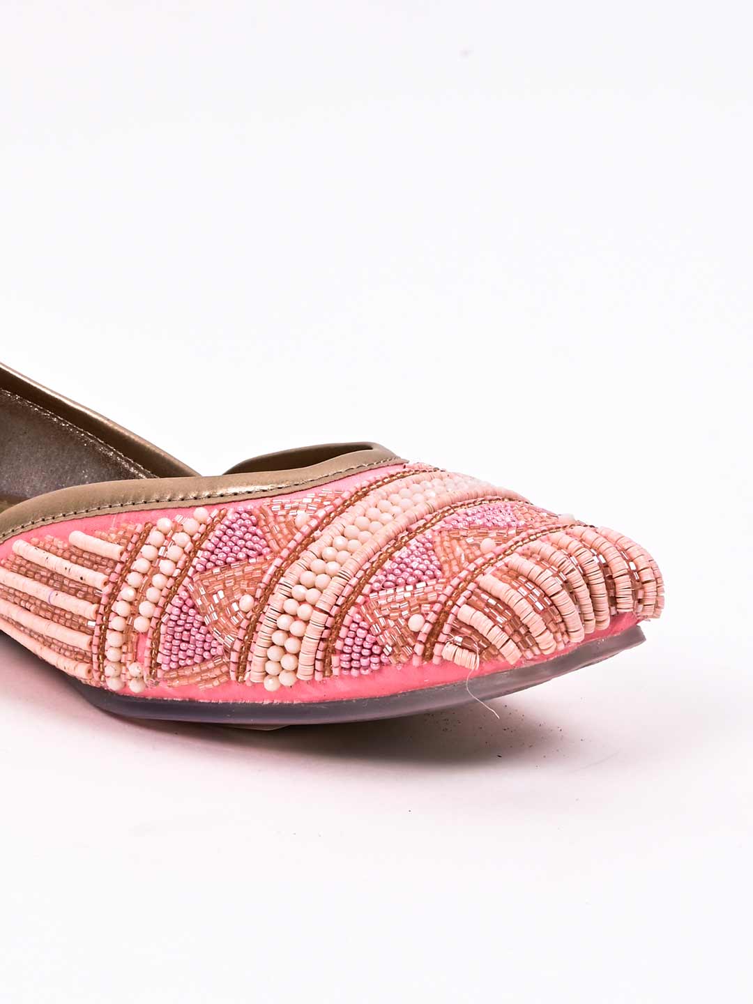 Women, Women Footwear, Pink Mojaris