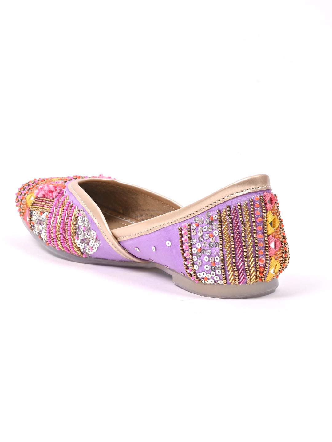 Women, Women Footwear, Purple Mojaris