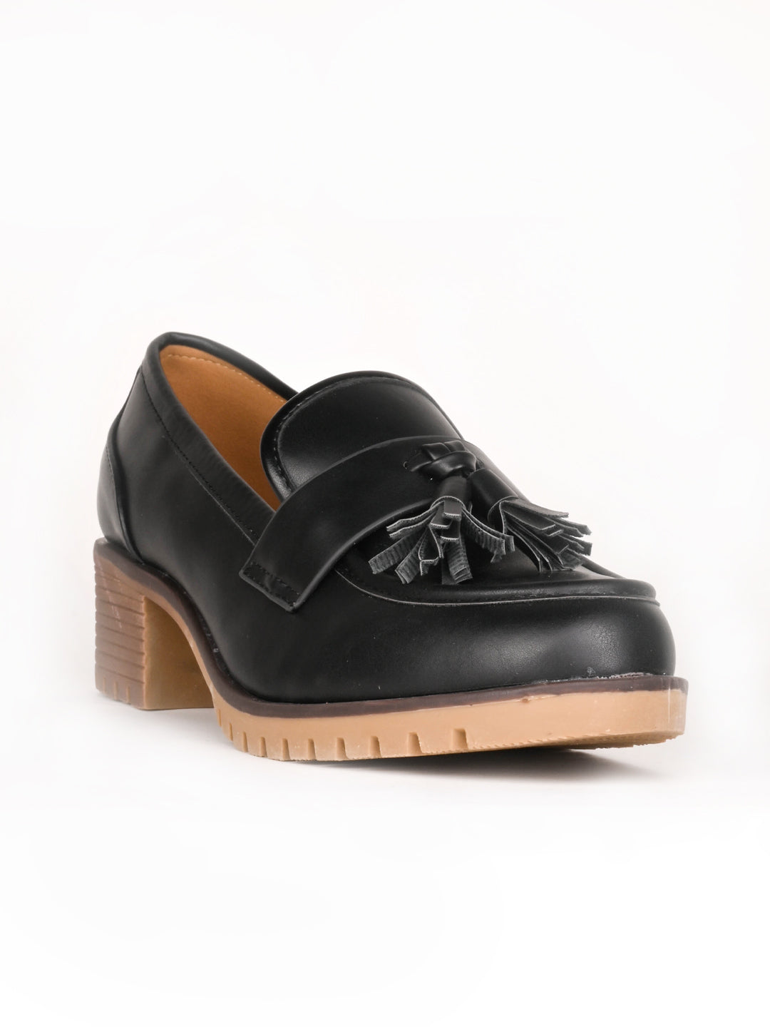 Women, Women Footwear, Black Loafers