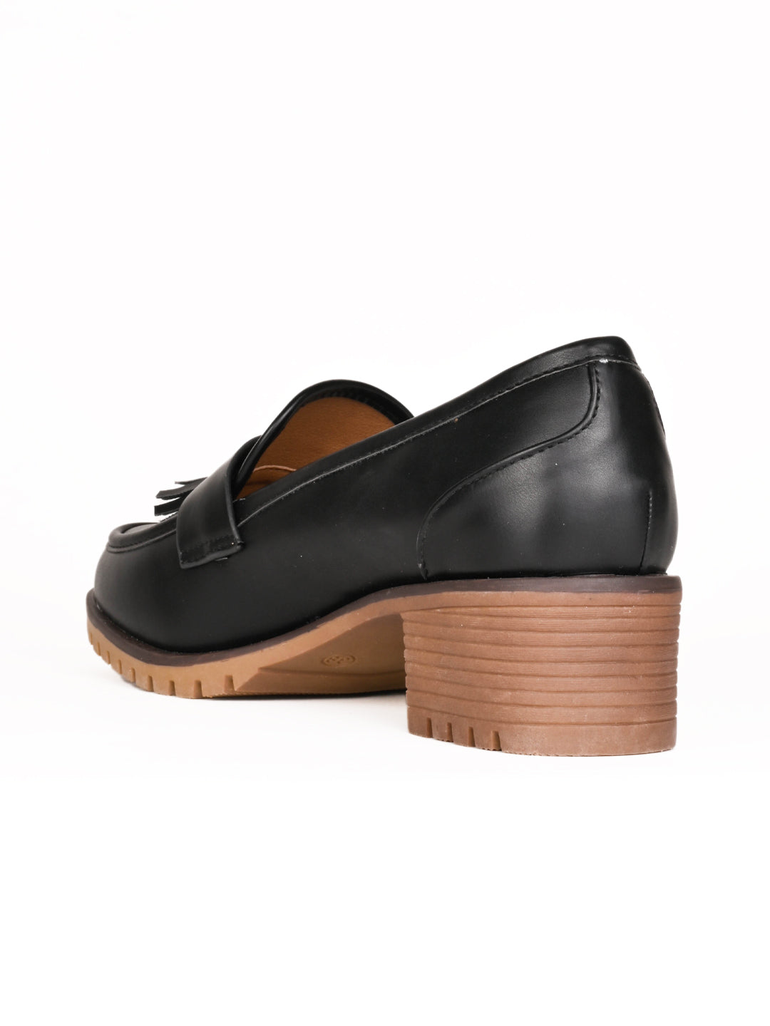 Women, Women Footwear, Black Loafers