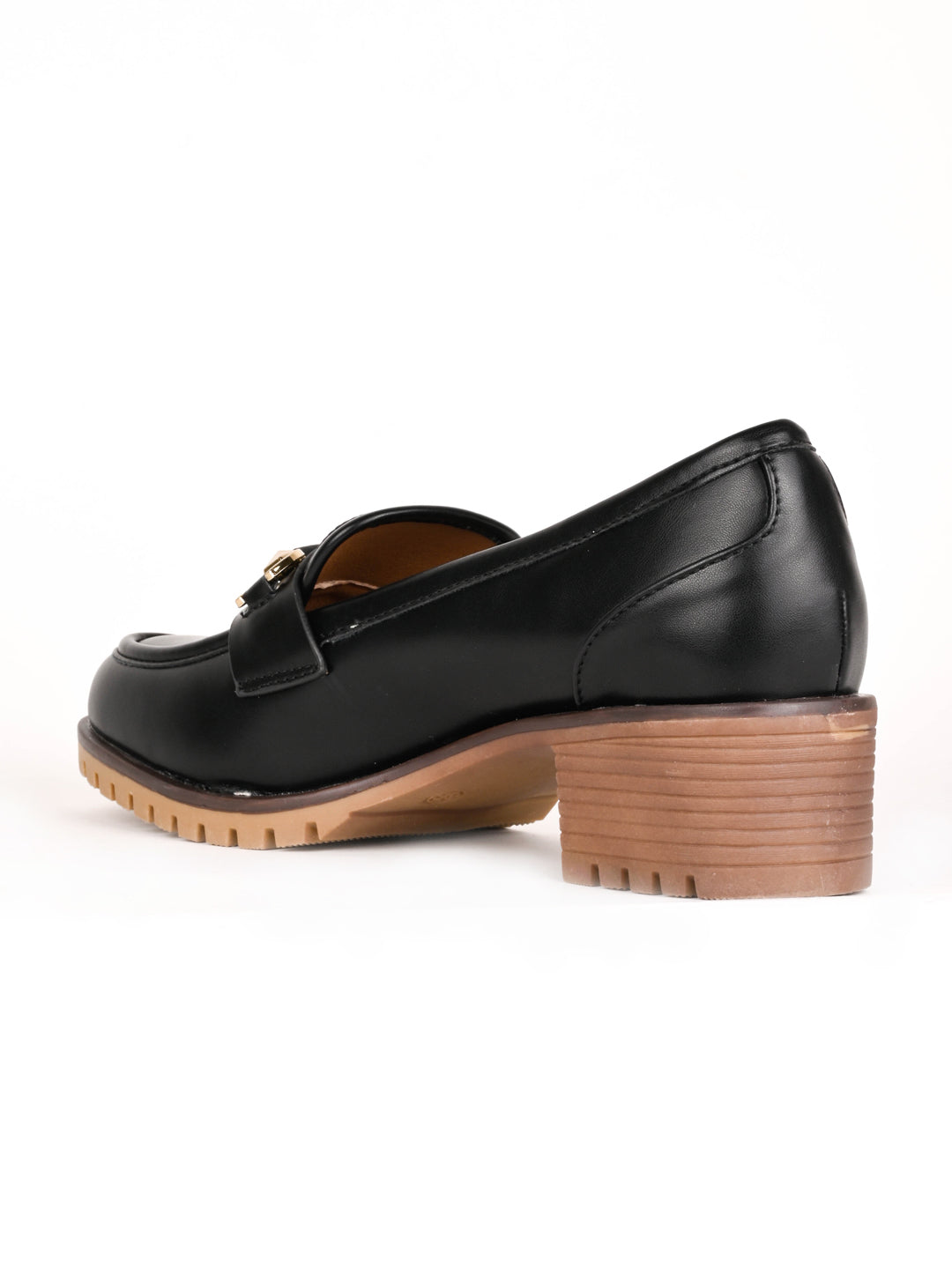 Women, Women Footwear, Black Loafers