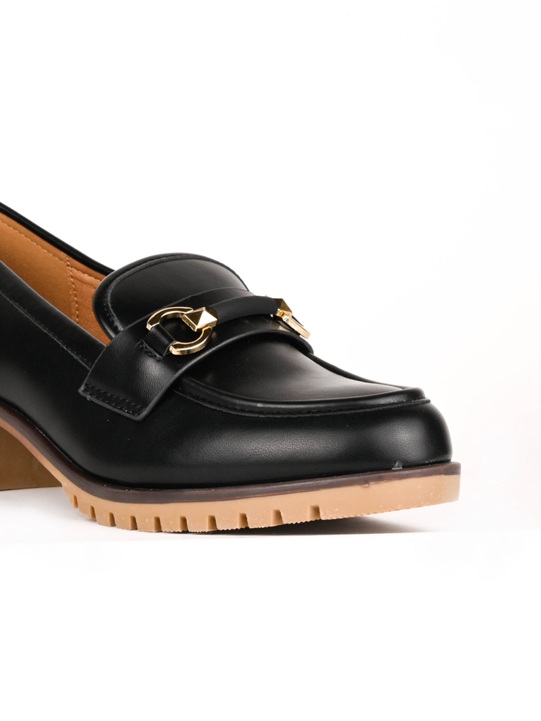 Women, Women Footwear, Black Loafers