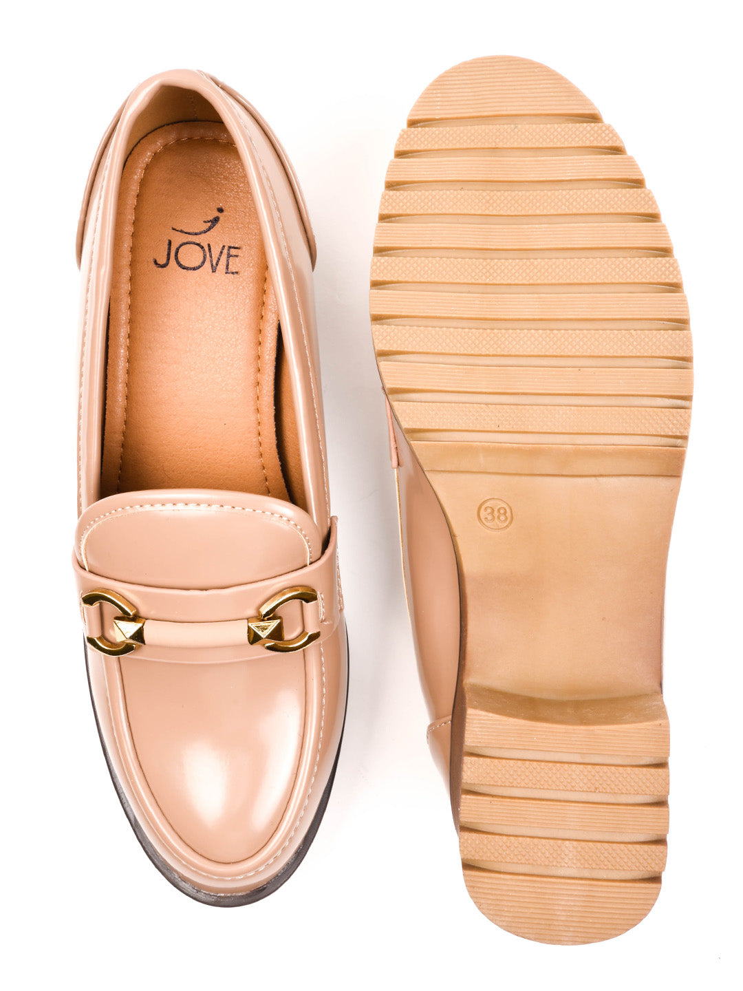 Women, Women Footwear, Beige Loafers