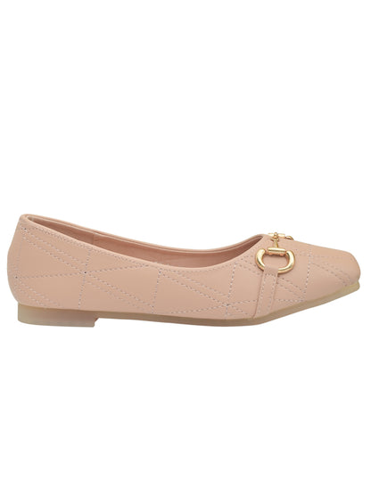 Women Pink Solid Ballerinas