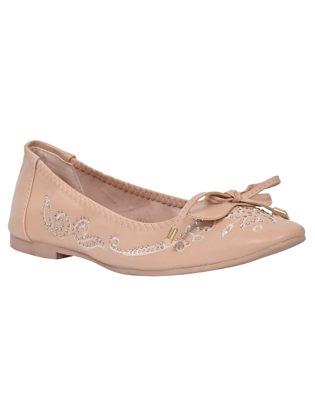 Women Pink Embellished Ballerinas