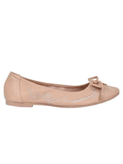 Women Pink Embellished Ballerinas