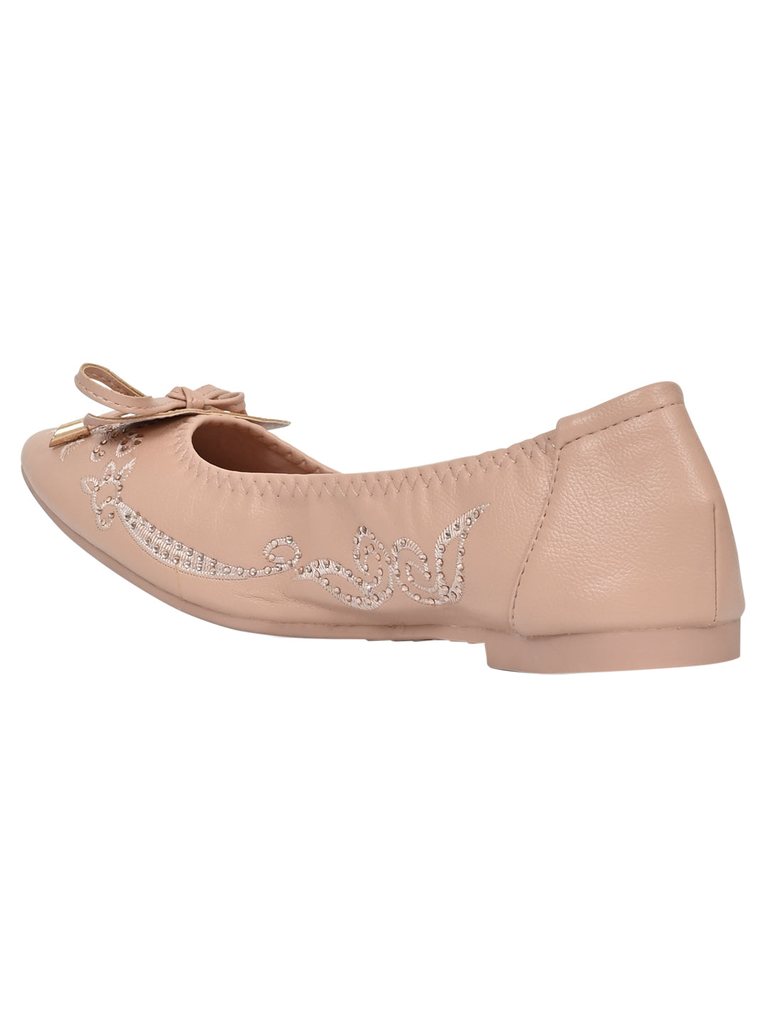 Women Pink Embellished Ballerinas