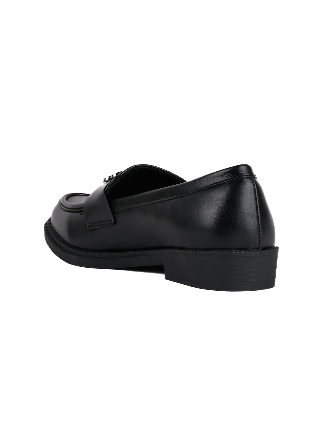 Women, Women Footwear, Black Loafers