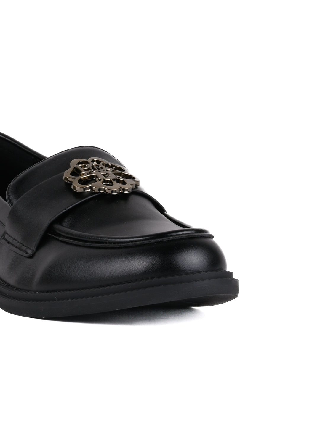 Women, Women Footwear, Black Loafers