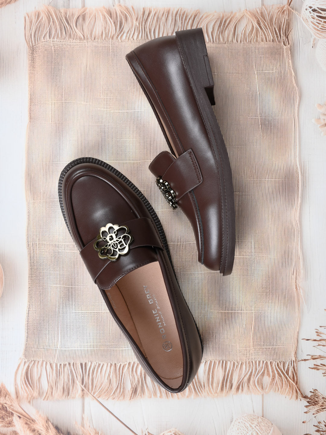 Women, Women Footwear, Brown Loafers