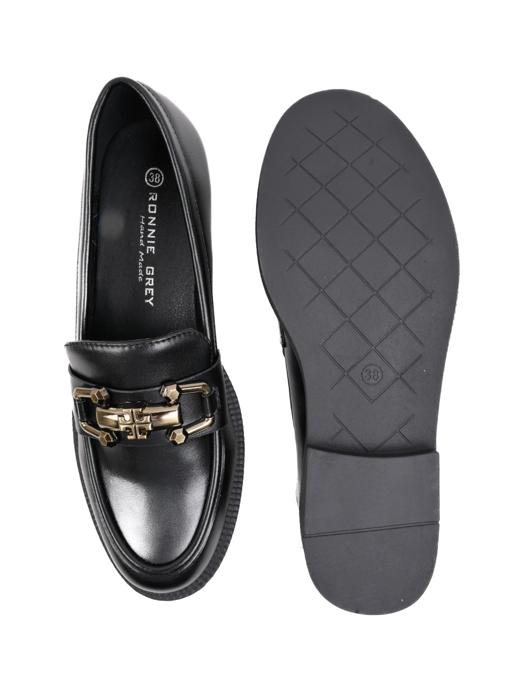 Women, Women Footwear, Black Loafers