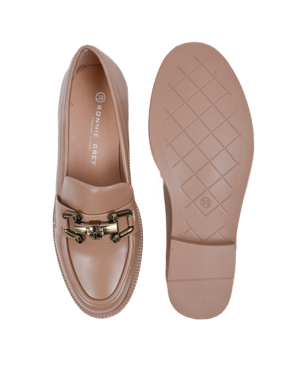 Women, Women Footwear, Khaki Loafers