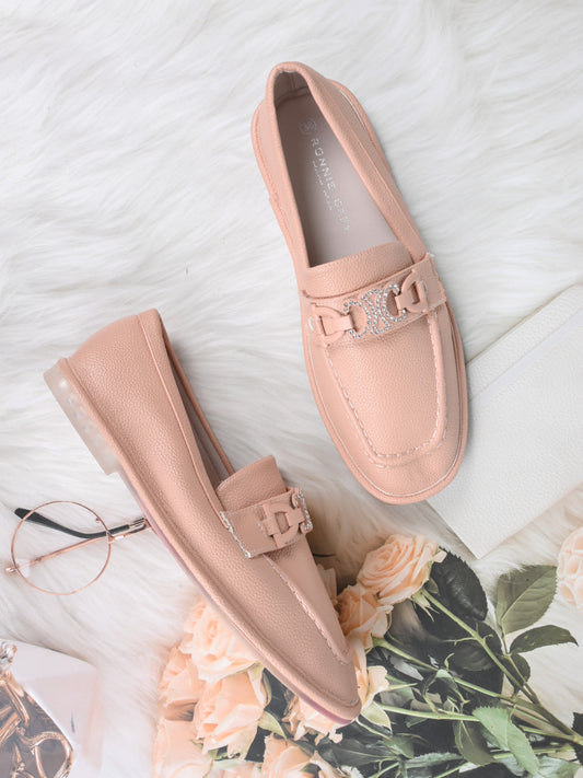 Women, Women Footwear, Pink Loafers