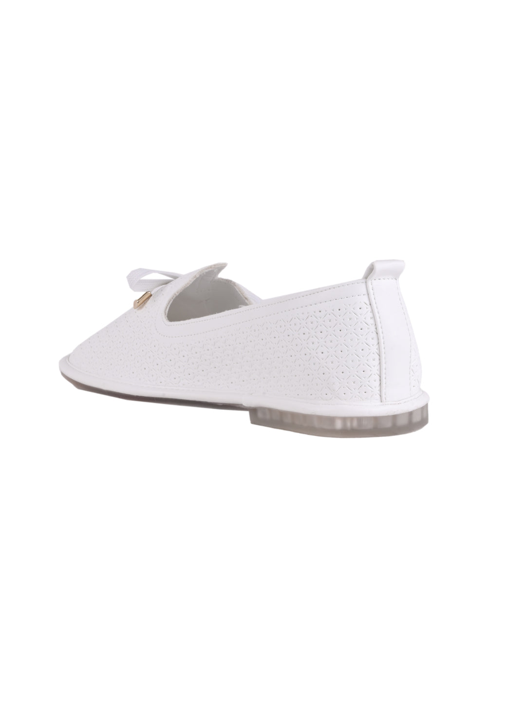 Women, Women Footwear, White Loafers