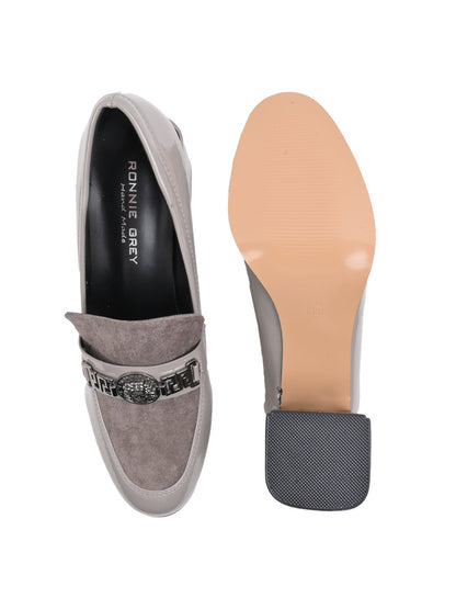 Women, Women Footwear, Grey Pumps