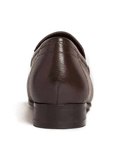 Men Coffee Solid Formal Loafers