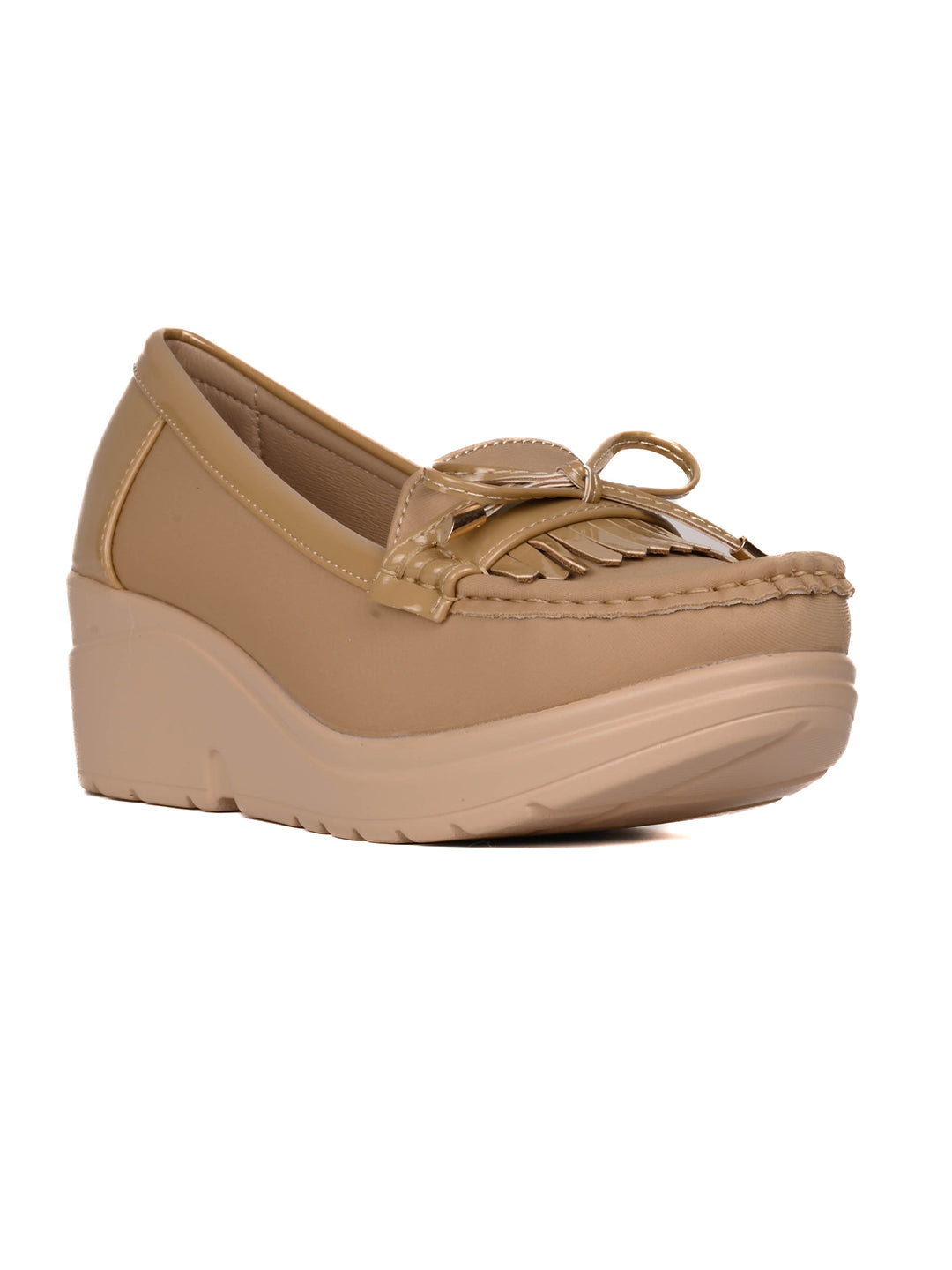 Women, Women Footwear, Beige Loafers