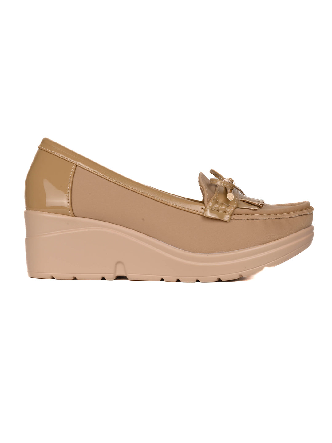 Women, Women Footwear, Beige Loafers