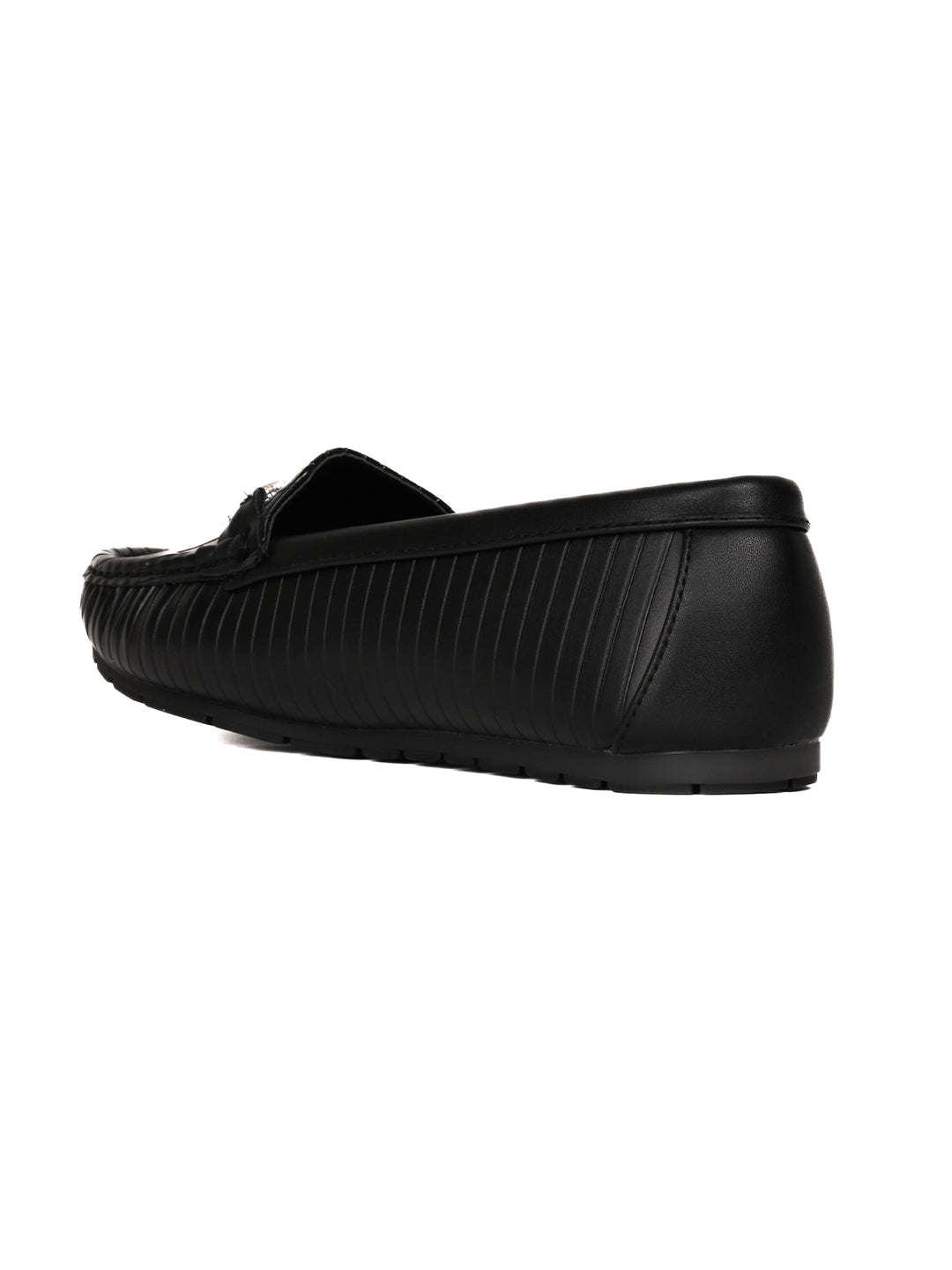 Women, Women Footwear, Black Loafers