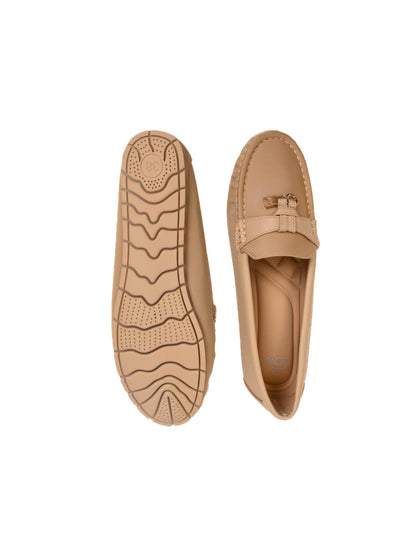 Women, Women Footwear, Beige Loafers