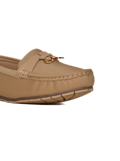 Women, Women Footwear, Beige Loafers