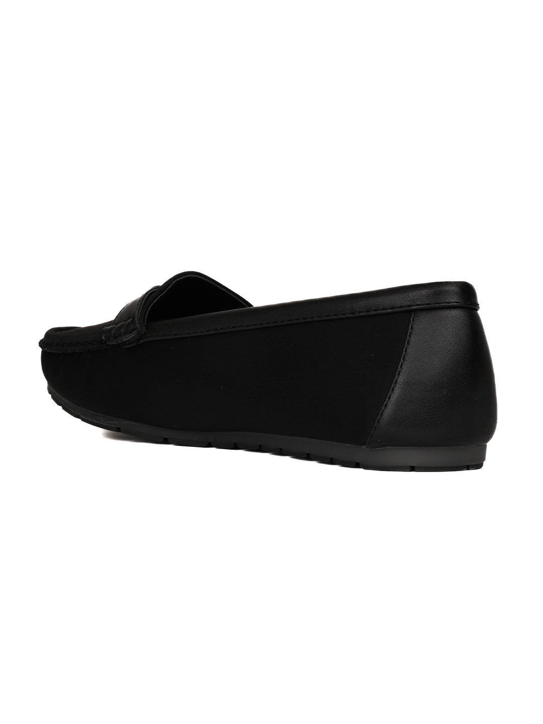 Women, Women Footwear, Black Loafers