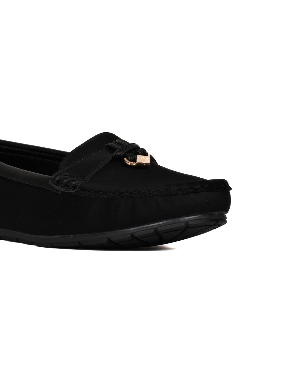 Women, Women Footwear, Black Loafers