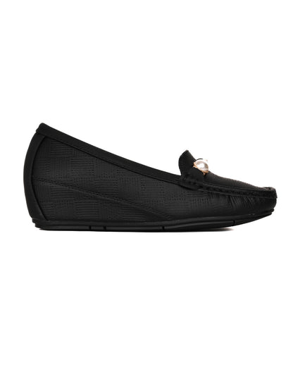 Women, Women Footwear, Black Loafers