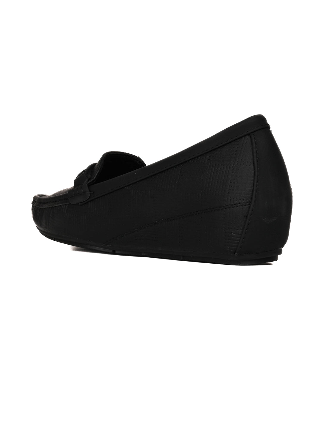 Women, Women Footwear, Black Loafers