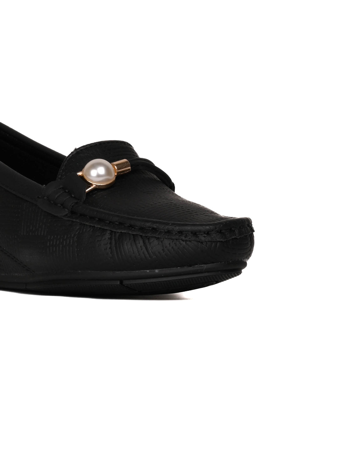 Women, Women Footwear, Black Loafers