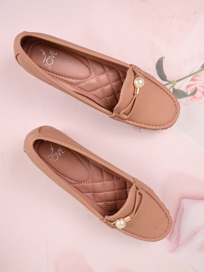 Women, Women Footwear, Nude Loafers