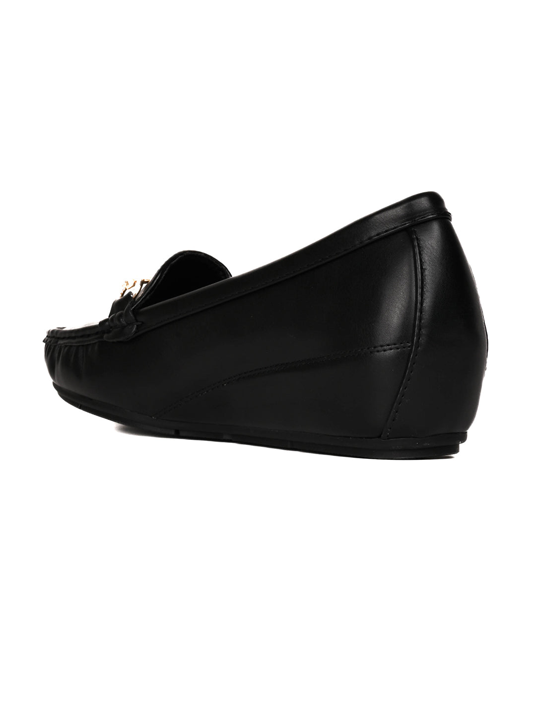 Women, Women Footwear, Black Loafers