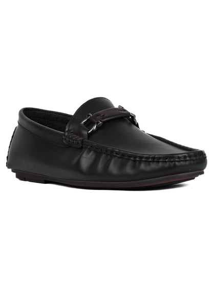 Men, Men Footwear, Black Driving Shoes