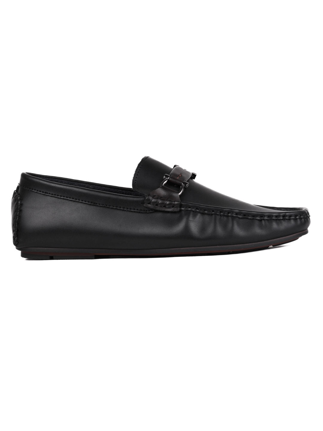 Men, Men Footwear, Black Driving Shoes