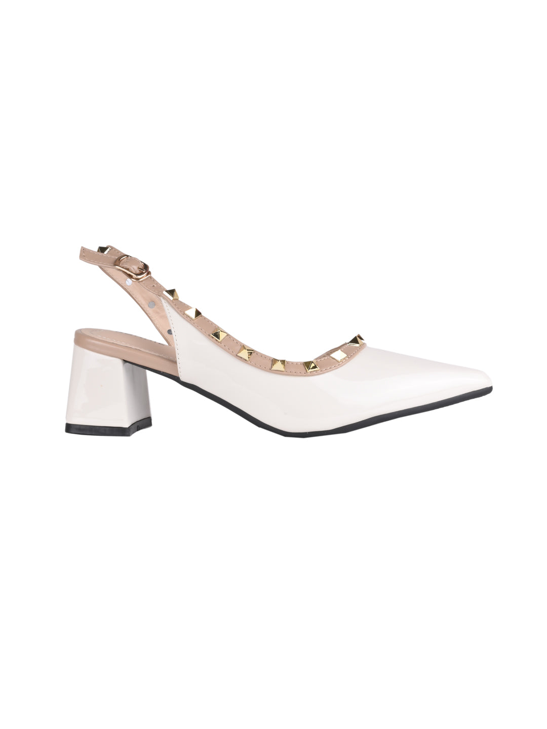 Women, Women Footwear, Beige Pumps