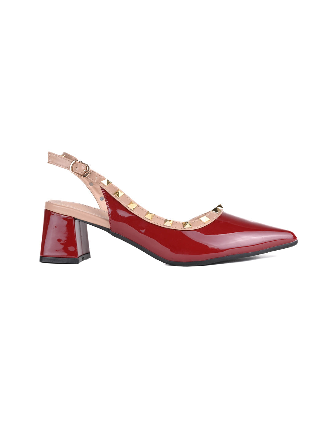 Women, Women Footwear, Maroon Pumps