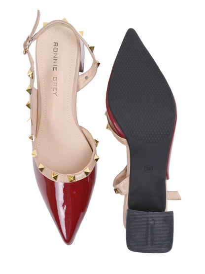 Women, Women Footwear, Maroon Pumps