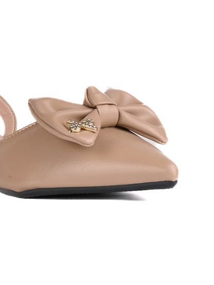 Women, Women Footwear, Beige Mules