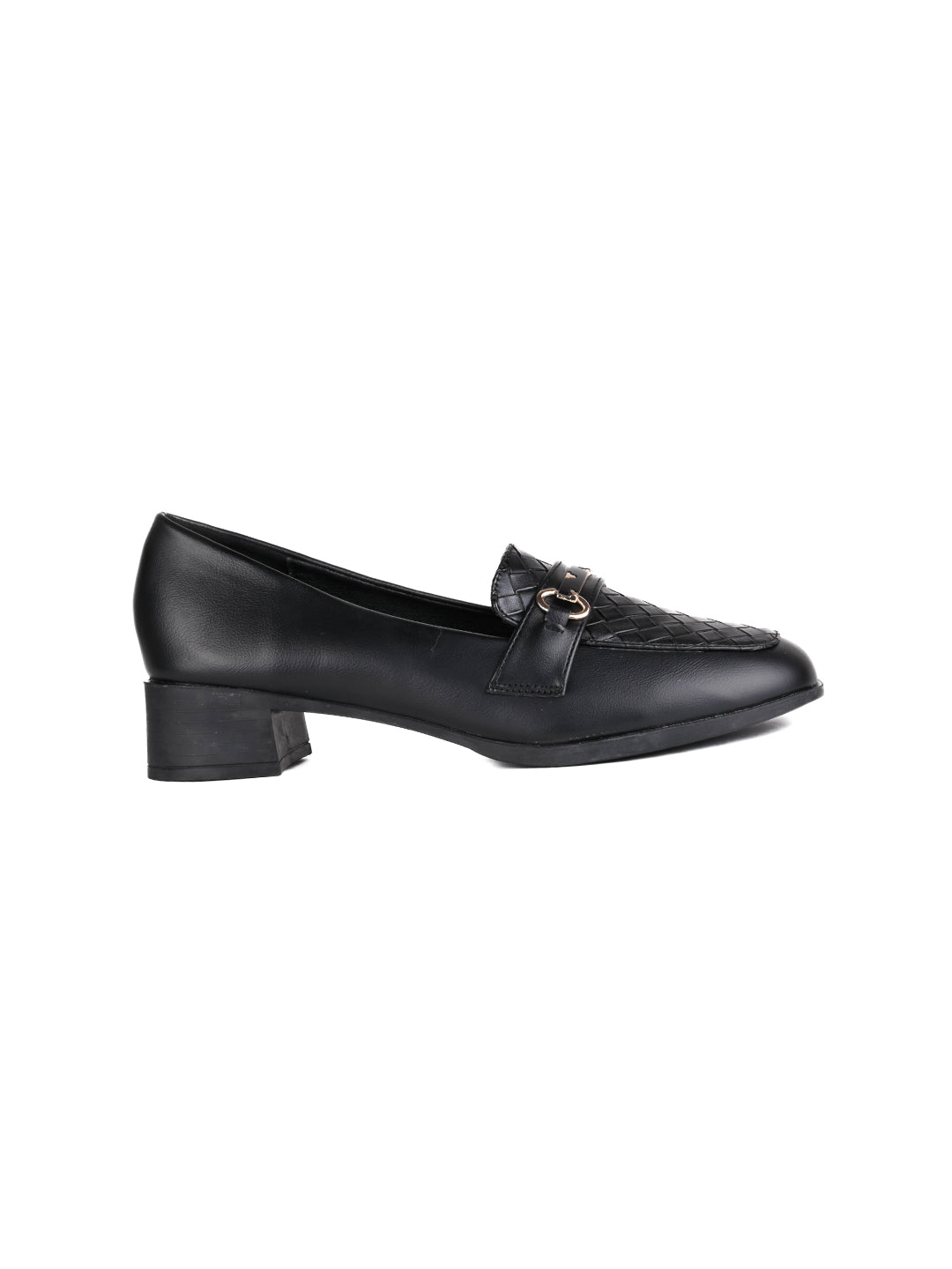 Women, Women Footwear, Black Loafers