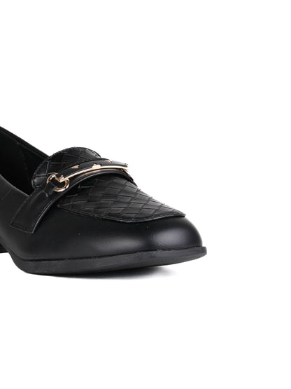 Women, Women Footwear, Black Loafers