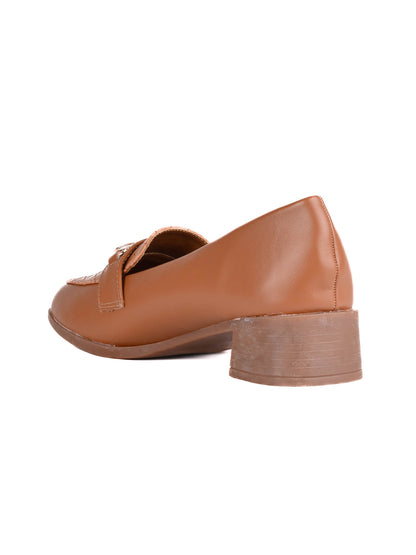 Women, Women Footwear, Tan Loafers