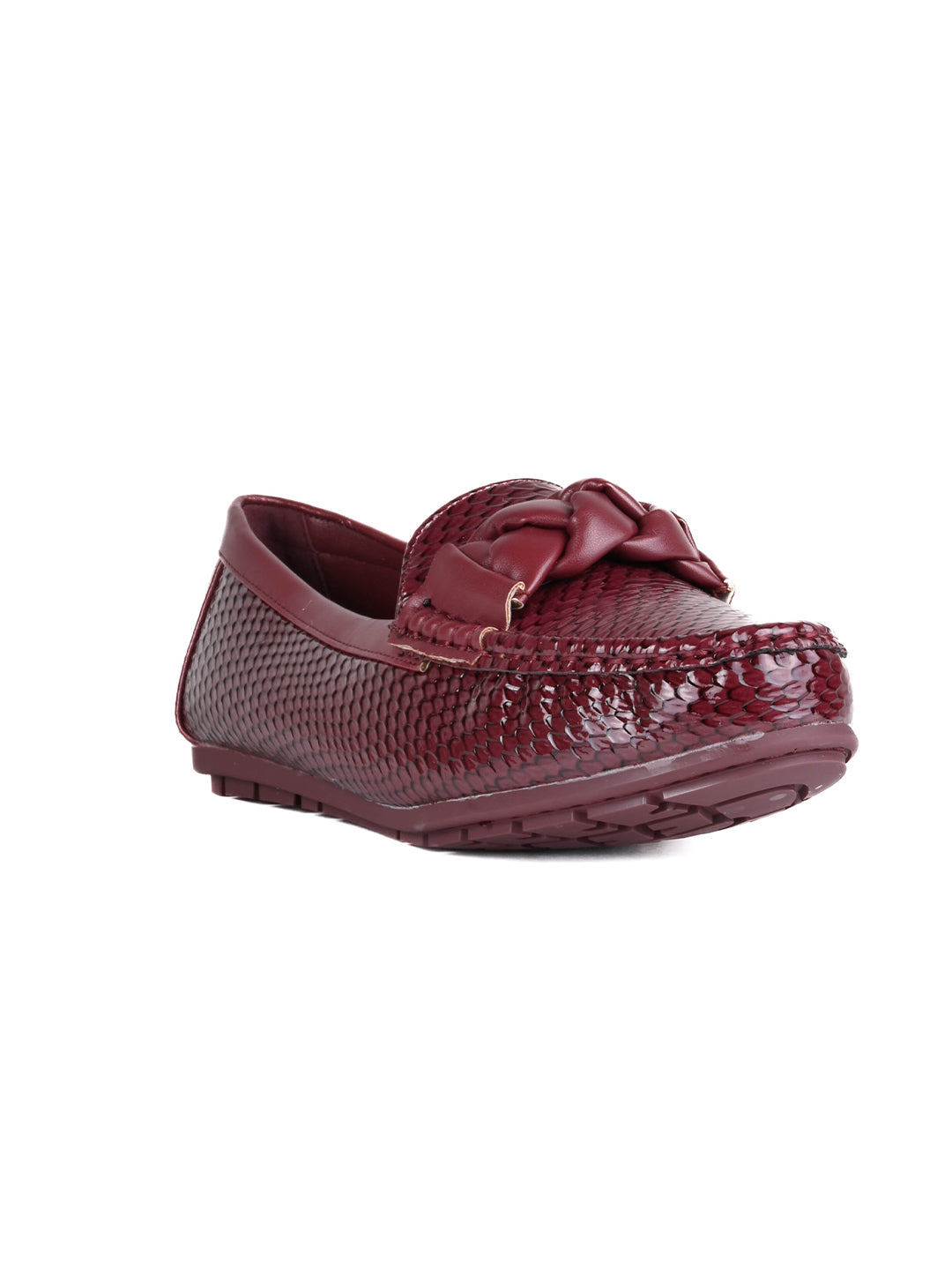 Women, Women Footwear, Maroon Loafers