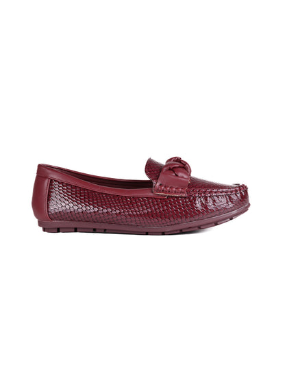 Women, Women Footwear, Maroon Loafers