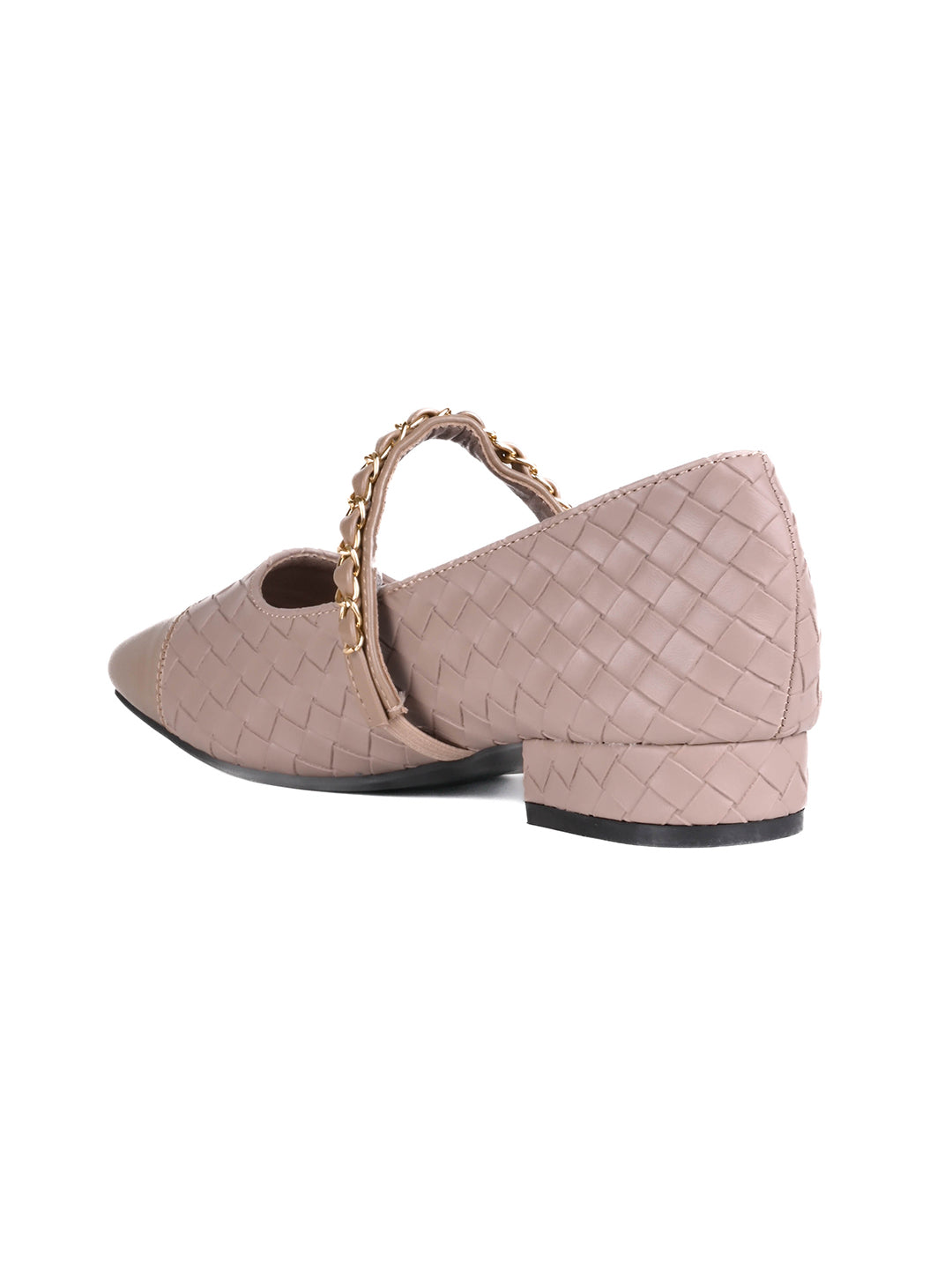 Women, Women Footwear, Beige Ballerinas